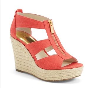 Michael Kors Berkley  espadrille wedges size 9